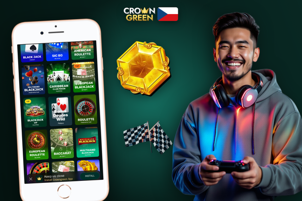 Instalátor Crowngreen Kasino pro PC s potvrzením oficiálního zdroje vedle dialogu antiviru