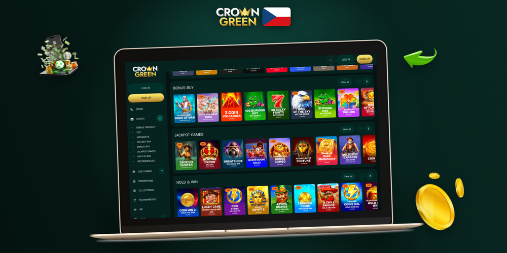 Crowngreen Kasino online dostupné na mobilu i počítači pro plný herní zážitek