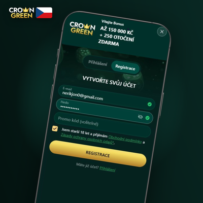 Mobilní hraní slotů na Androidu i iOS po registraci v Crowngreen Kasino