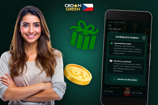 Vyplnění registračního formuláře se zadáním promo kódu v Crowngreen Kasino