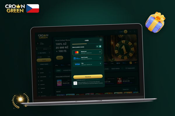 Výběr peněz z Crowngreen Kasina zcela bez poplatků a skrytých provizí